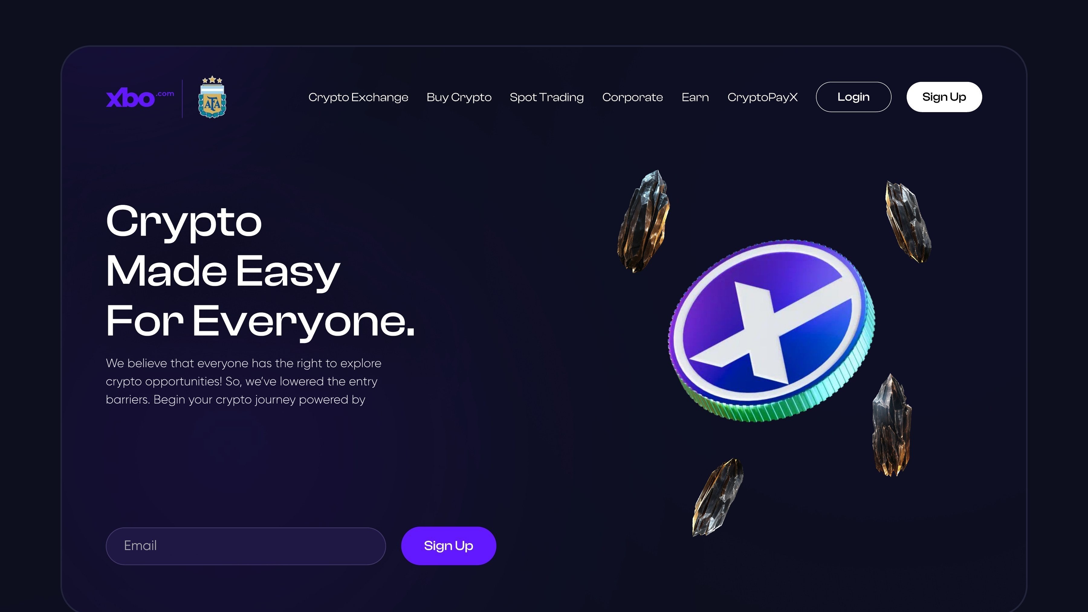 XBO redesign — Crypto · Web design case study by UXHAMZA (Hamza Shabbir), UI/UX product designer