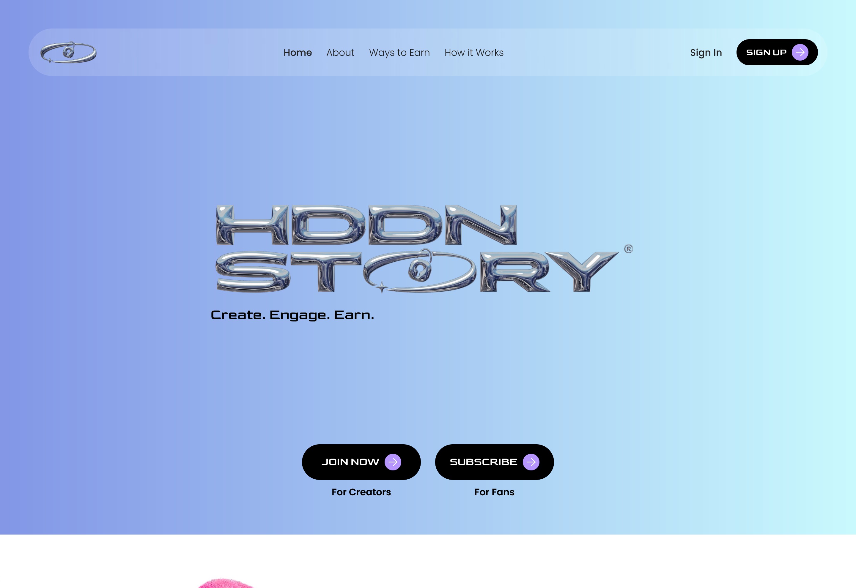 HDDN Story — Marketing agency · Web design HDDN Story Marketing agency · Web design case study cover by UXHAMZA (Hamza Shabbir), UI/UX product designer