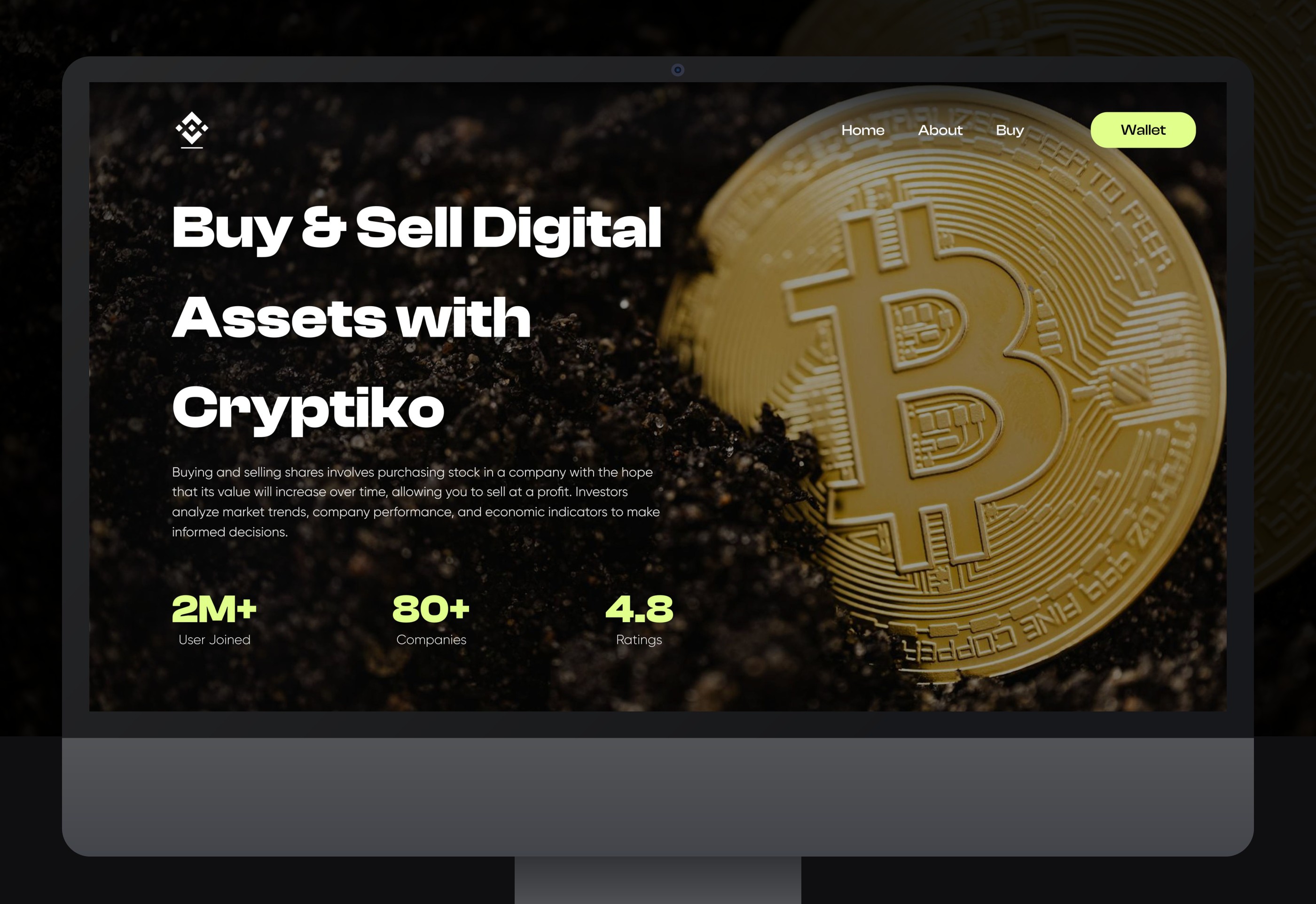 Cryptiko — Crypto · Web design Cryptiko Crypto · Web design case study cover by UXHAMZA (Hamza Shabbir), UI/UX product designer